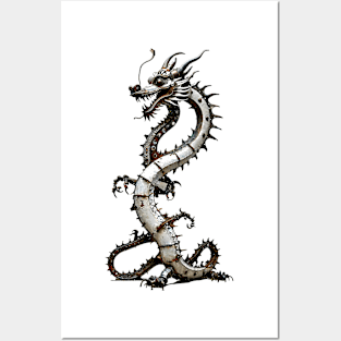 Industrial Dragon Machine Posters and Art